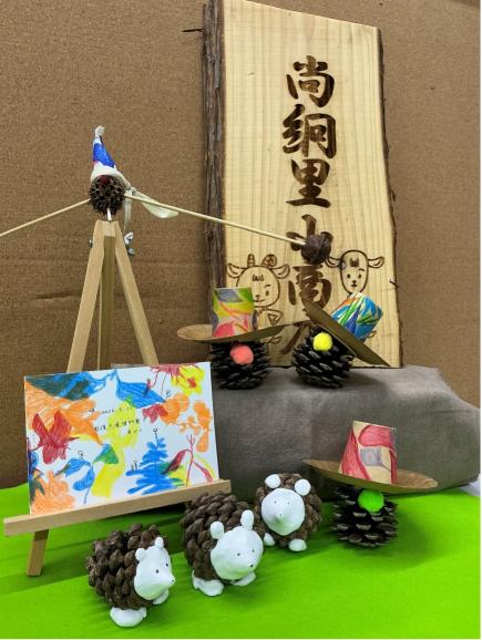 尚絅里山商店おもちゃ工房の手作りおもちゃたち