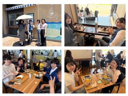 道の駅 大谷海岸で昼食