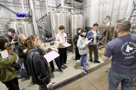 英語コース　秋保地域での国内語学合宿研修の様子