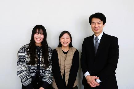角田凜衣さん、佐々木里穂さん、正田倫顕先生