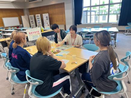 1年生の相談が多かった健康栄養学類ブース