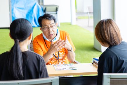 入試相談ブースの様子