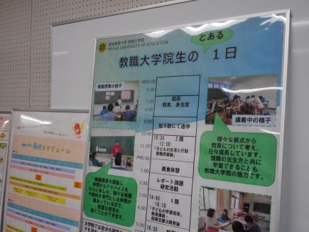 パネル「教職大学院生のとある一日」