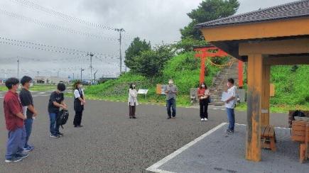 現地、閖上の日和山（ひよりやま）でお話しを伺いました。