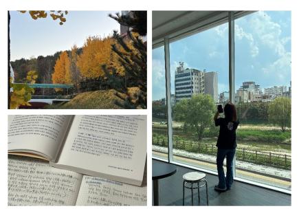 教室に行くまでのキャンパスの景色、試験勉強の様子など