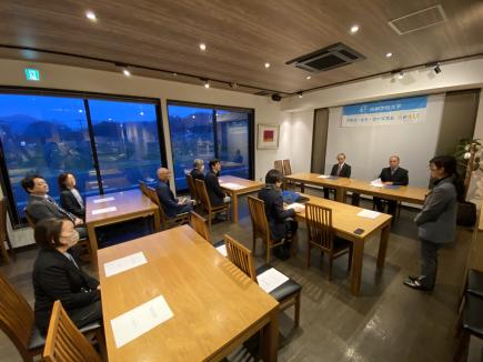 秋保ワイナリーで実施された協定式の様子