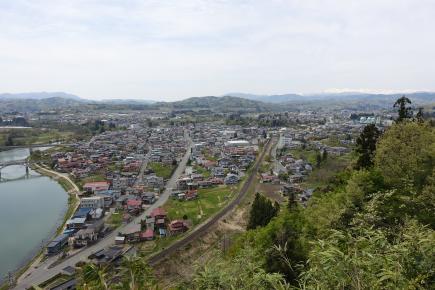 山形県大江町の遠景