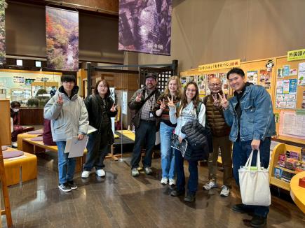 秋保・里センターを訪問していたフィンランドからの観光客の方と